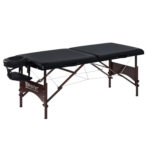 28" Portable Massage Table with Walnut Legs G695
