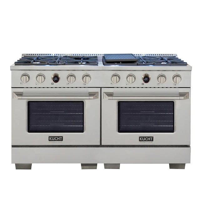 60 8 Burner Propane Gas Dual Fuel Range Stainless Steel N308194