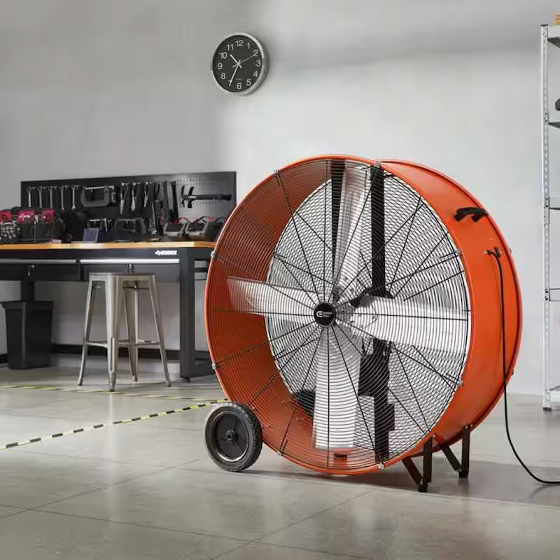 Heavy Duty 2-Speed Belt Drive Drum Fan I561