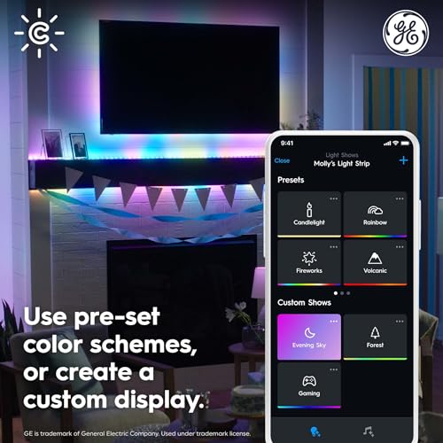 Smart LED Light Strip with Music Sync, Color Changing WiFi Lights, 16ft G4879