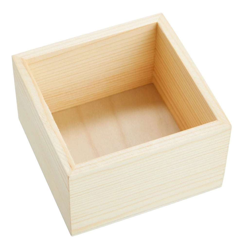 Unfinished Small Wooden Boxes with Sanding Sponge Z41383