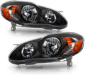 Black Replacement Headlights Driver + Passenger Side M2387
