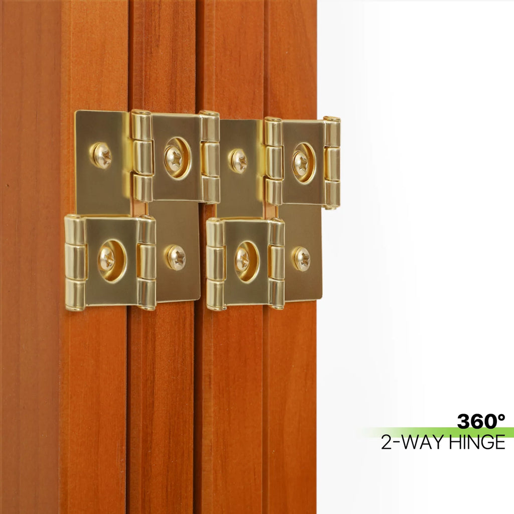 5.8 ft Tall 4 Panel Wood Room Divider K611