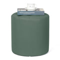 Green Padded Leather Ottoman Q701