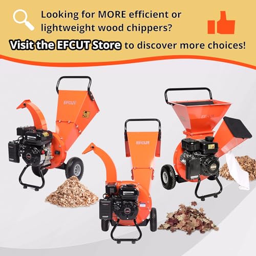 7HP Gas Powered Wood Chipper Shredder Mulcher L8349