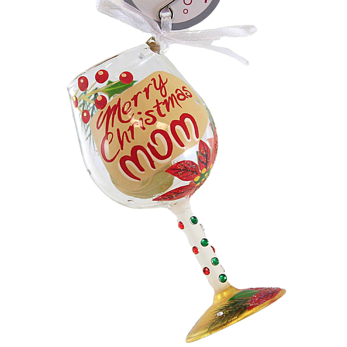 Hand Painted Glass Ornament D8884