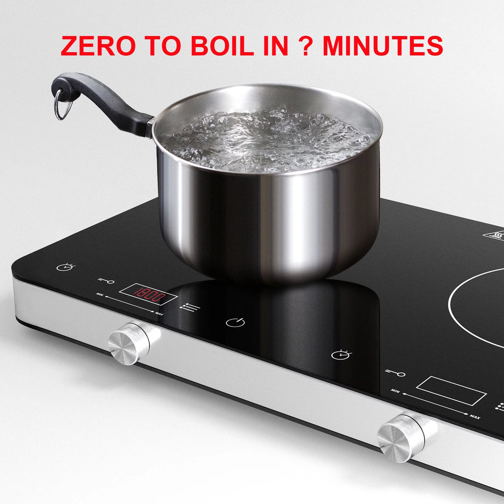 1800W Double Burner Electric Induction Cooktop J61576