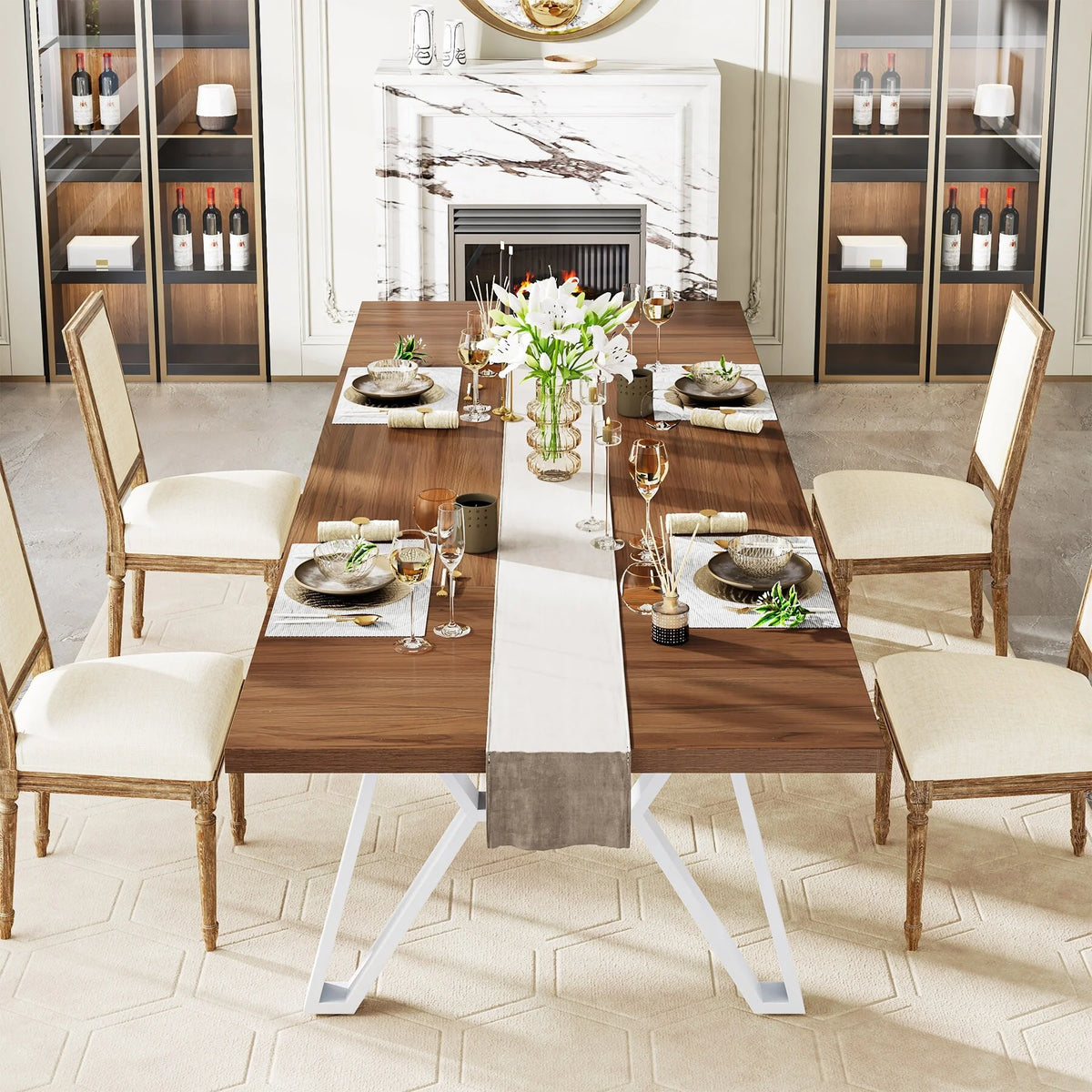 70-In Rectangular Wood Dining Table U2822