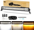 32 Inch Amber White LED Light Bar Q4528