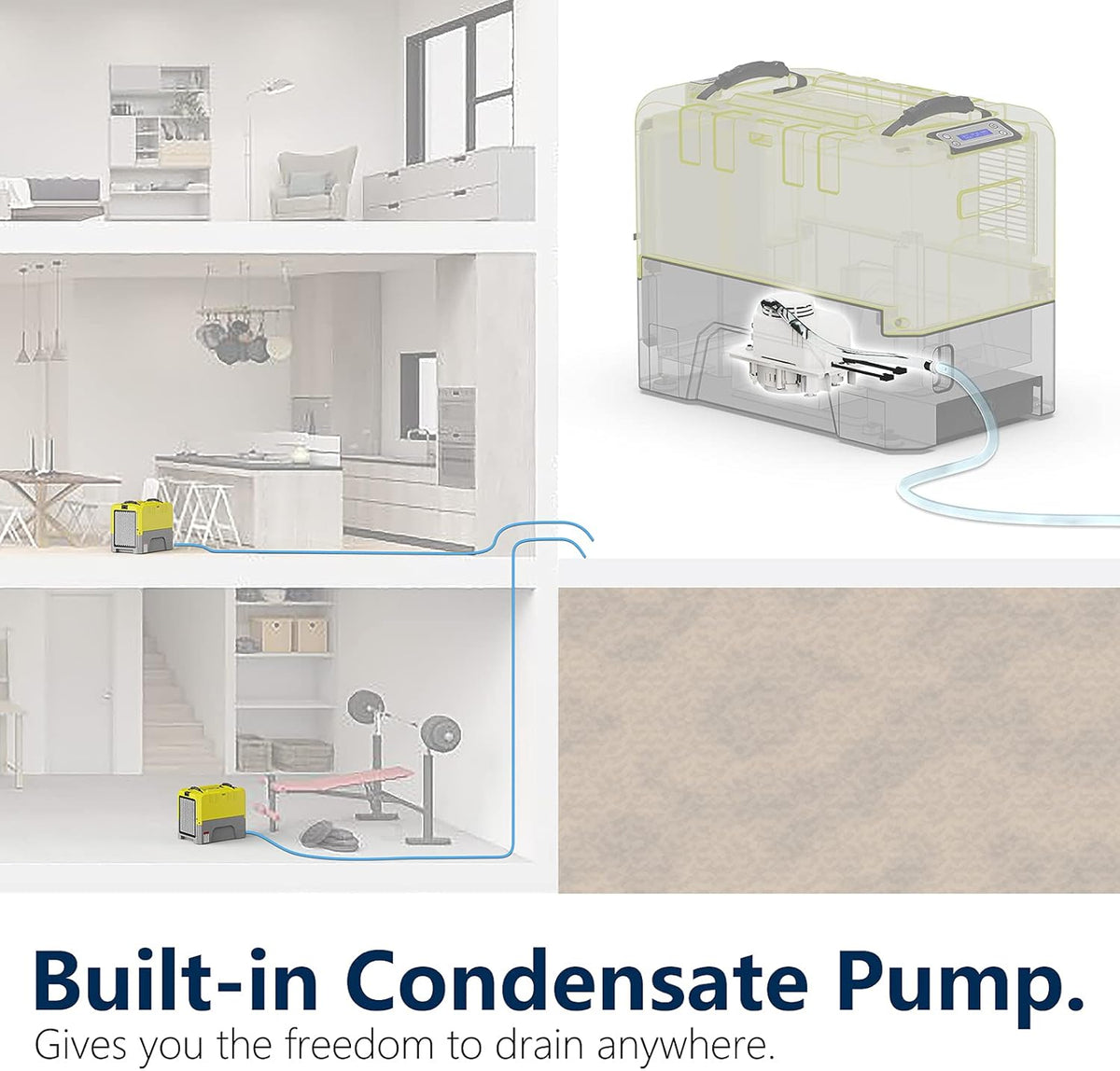 180PPD Commercial Dehumidifier with Pump C5233