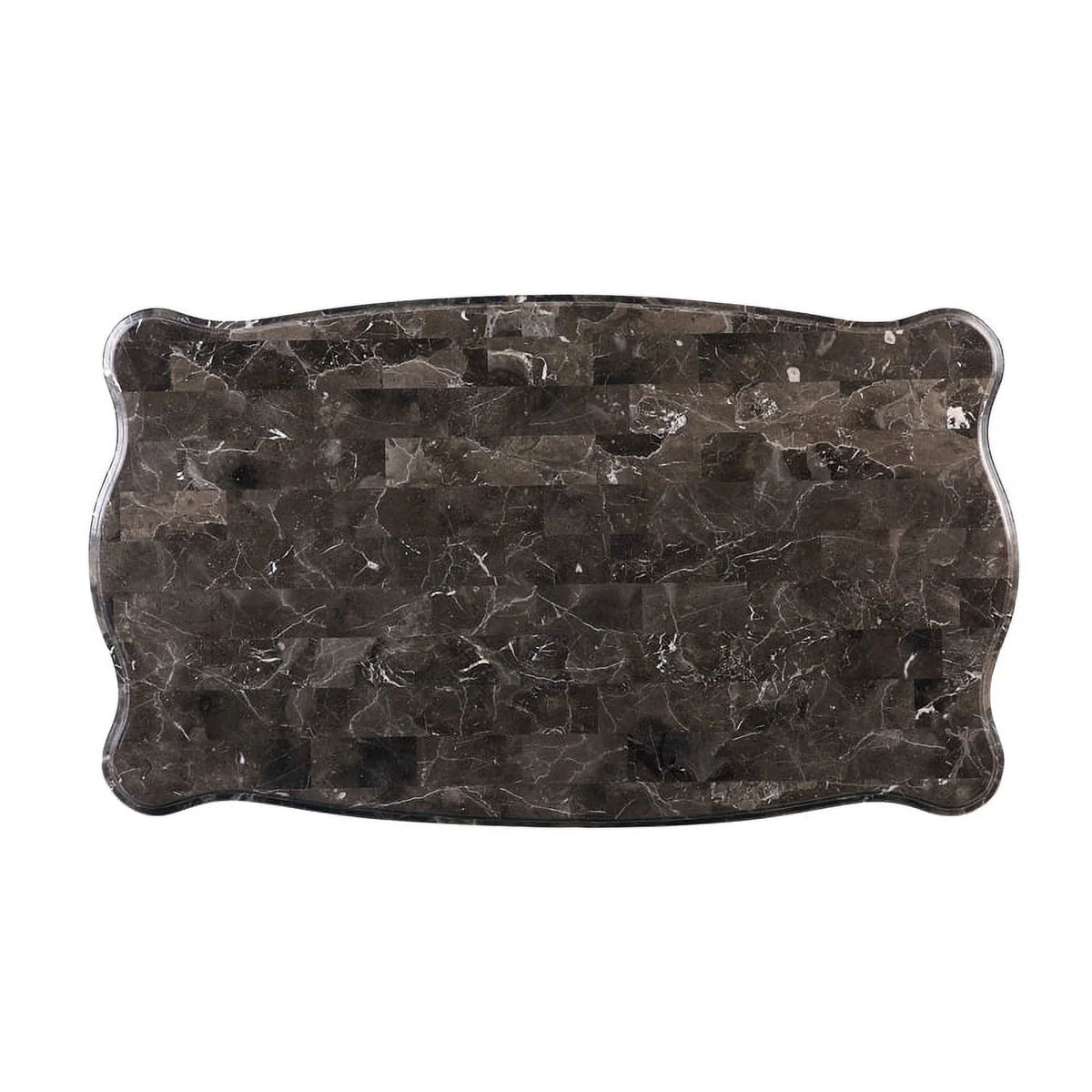 Contemporary Marble and Cherry Coffee Table K1498