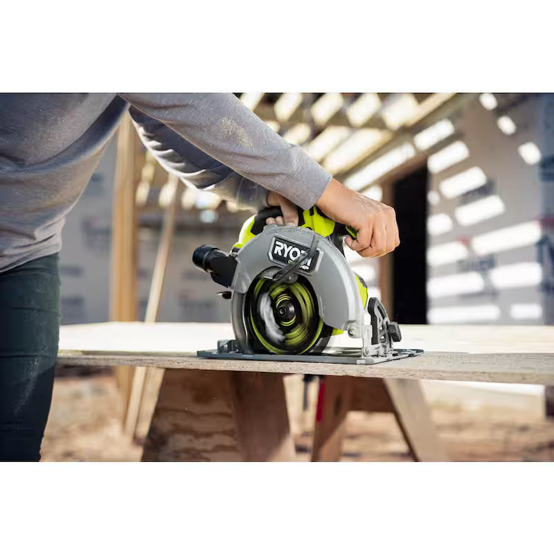 18V Brushless Cordless 7-1/4 in. Circular Saw Kit with Battery and Charger E75654
