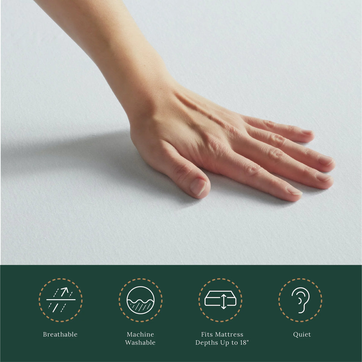 5-Sided Fitted Mattress Protector, Twin-XL P810