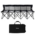 Portable Sports Bench with Mesh Seat and Back Q8606