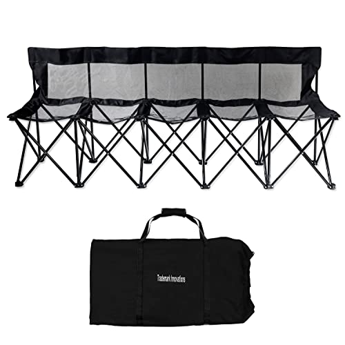 Portable Sports Bench with Mesh Seat and Back Q8606