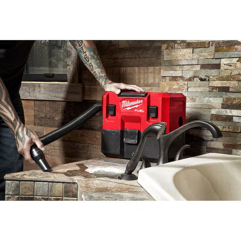 12-Volt Cordless Wet/Dry Vacuum and Impact Driver with Battery and Charger R581293