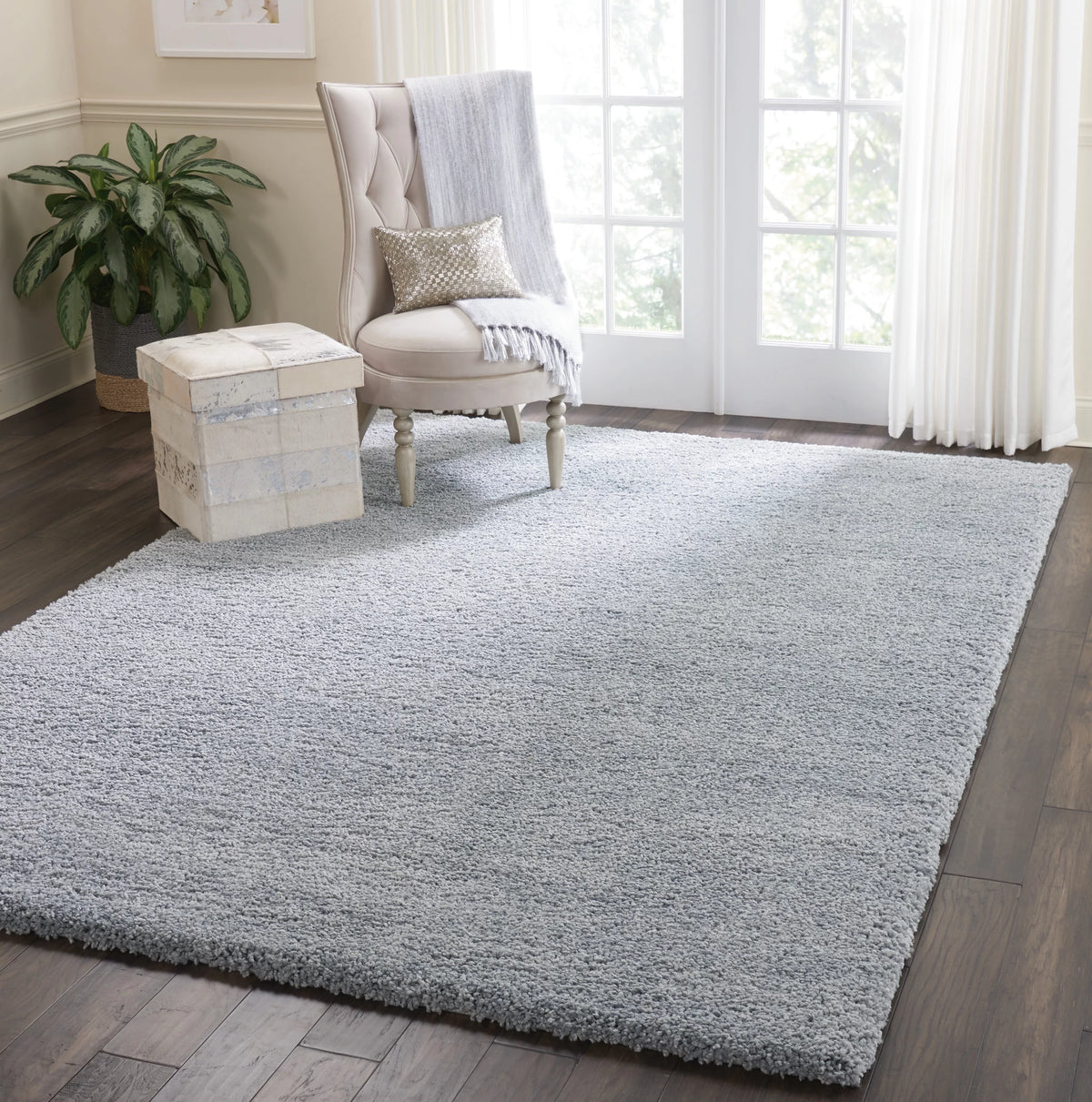 Solid Slate Area Rug S5003