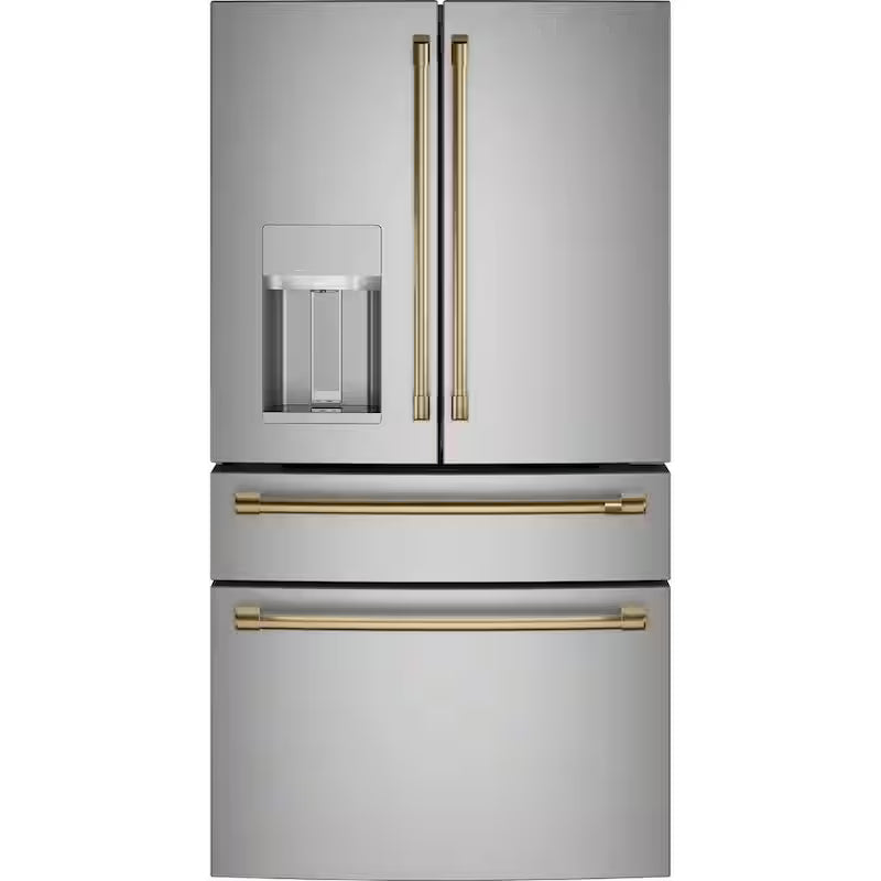 Brushed Brass Refrigerator Handle Kit O653