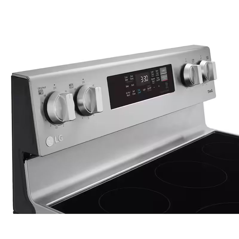 6.3 cu. ft. Smart Wi-Fi Fan Convection Electric Range with AirFry Stainless Steel A145695