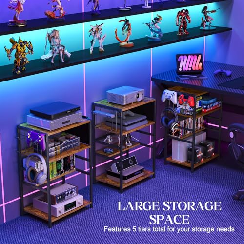 4-Tier AV Media Stand with Drawer O853