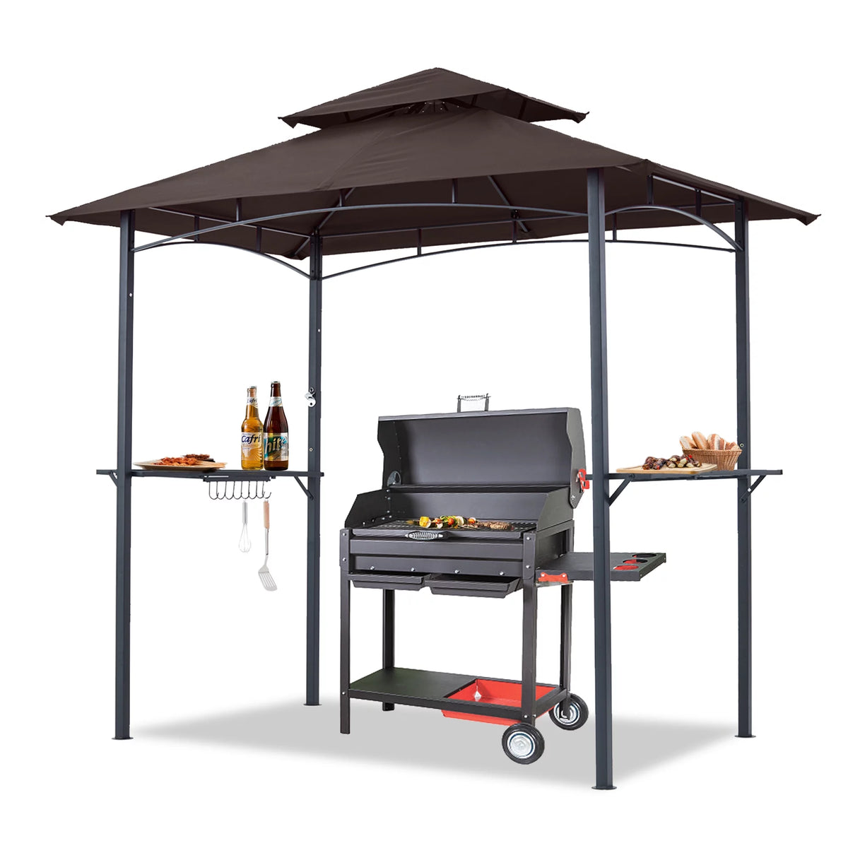 8'x 5' Grill Gazebo with LED Light P474042