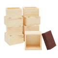 Unfinished Small Wooden Boxes with Sanding Sponge Z41383
