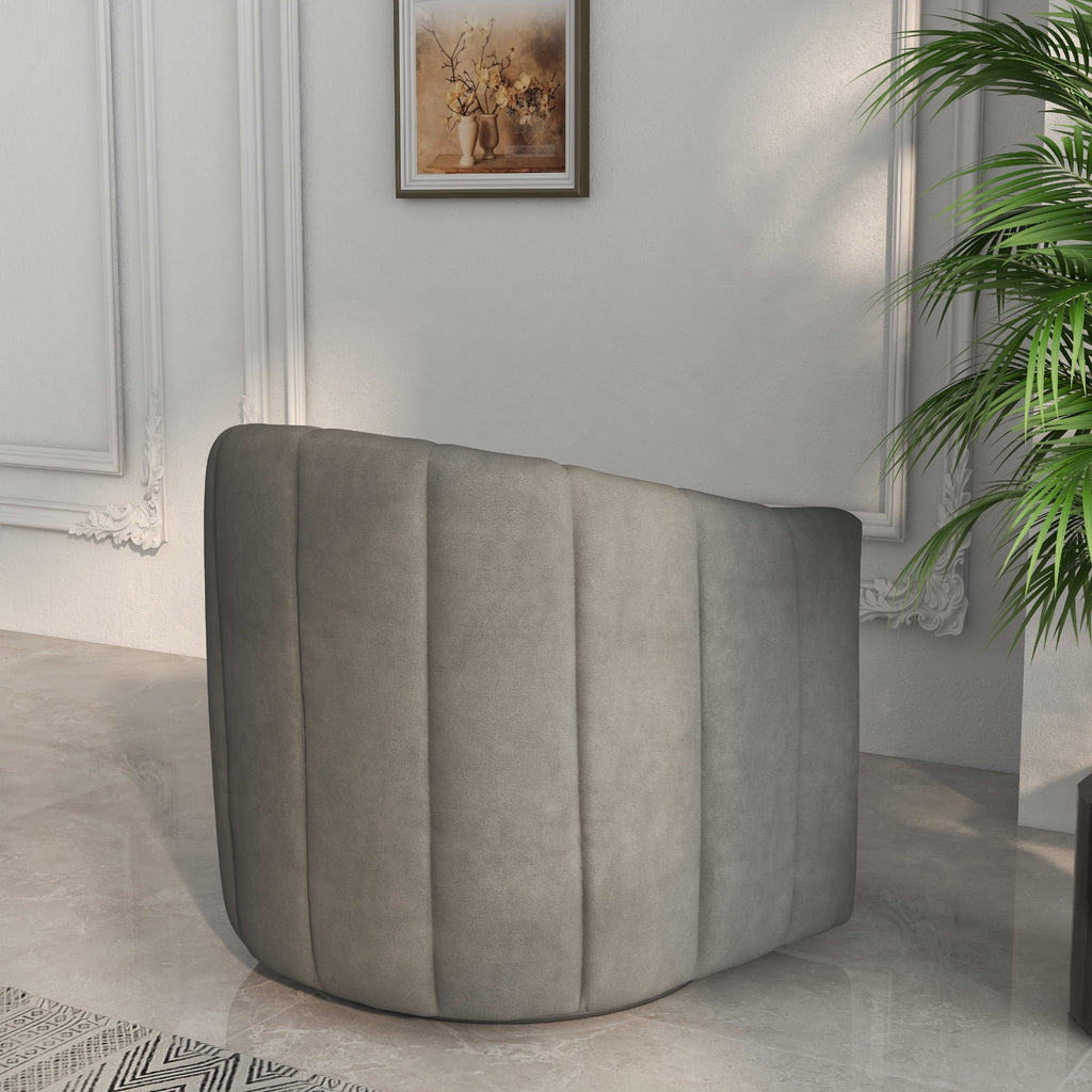Mid Century Swivel Barrel Sofa Chairs T1335