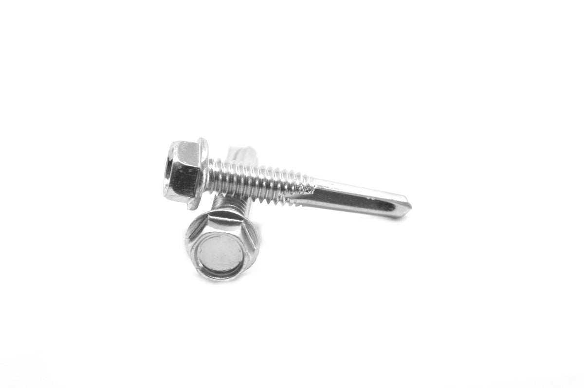 Self Drilling Screw Hex Washer Head Low Carbon Steel Zinc Plated Y799912
