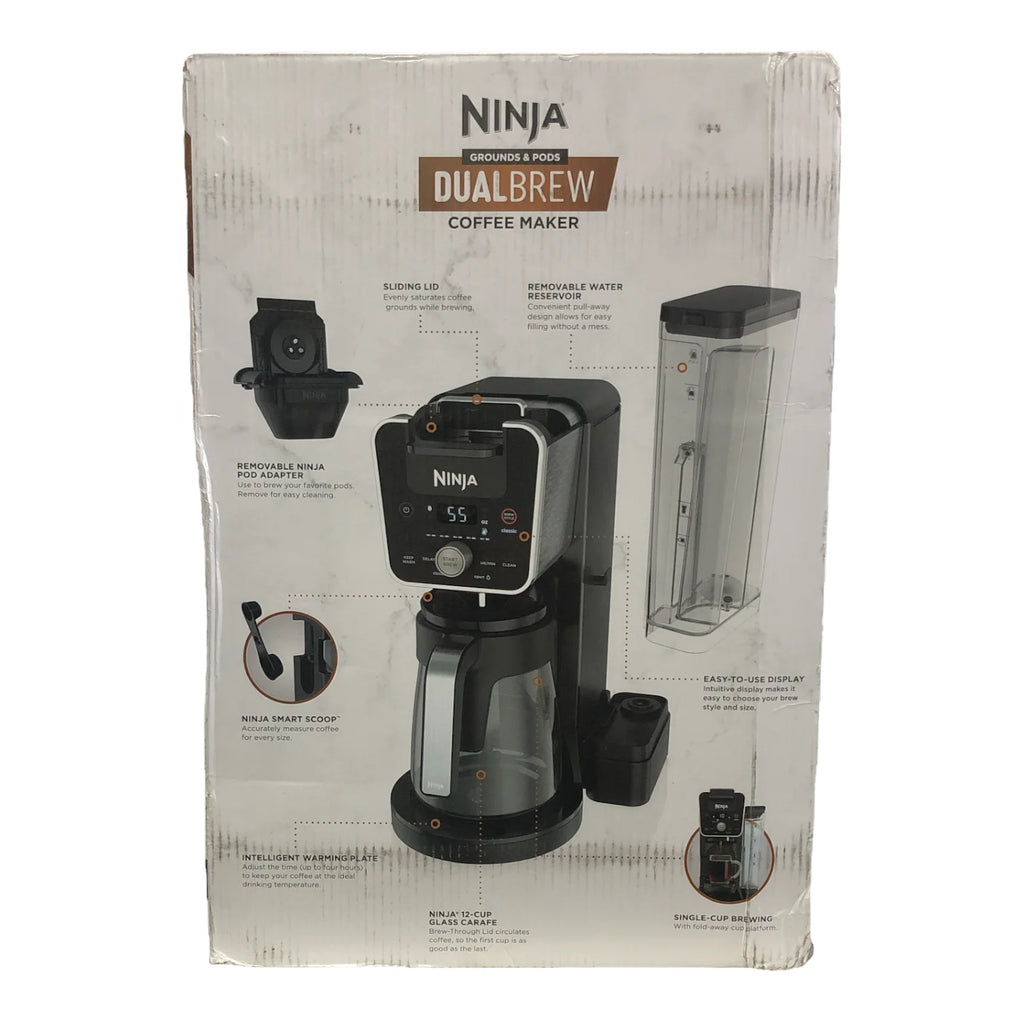 12-Cup Drip Coffee Maker Single-Serve Black S2448