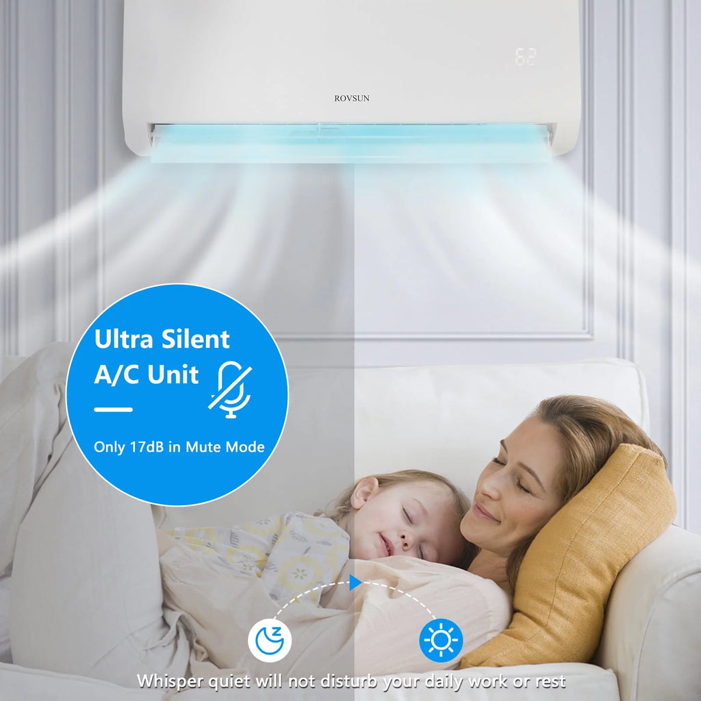 9,000 BTU Mini Split AC/Heating System with Inverter V484