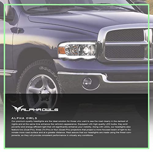 Full LED Projector Headlights With Switchback Sequential LED Light Bar & Startup Light - Black Amber I6995