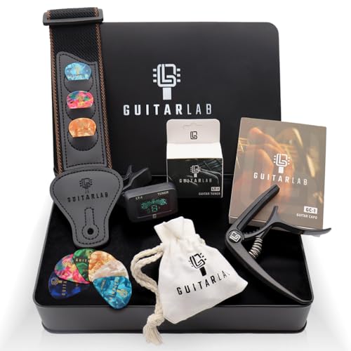 Guitar Accessories Kit with Strap, Capo, Tuner, Picks F217590