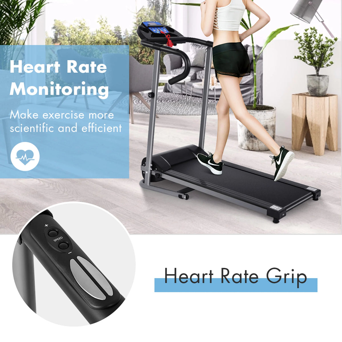 1100W Folding Treadmill Y538171