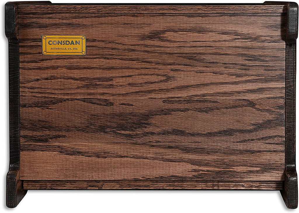 Solid Wood Oak Bread Box with Clear Window N924