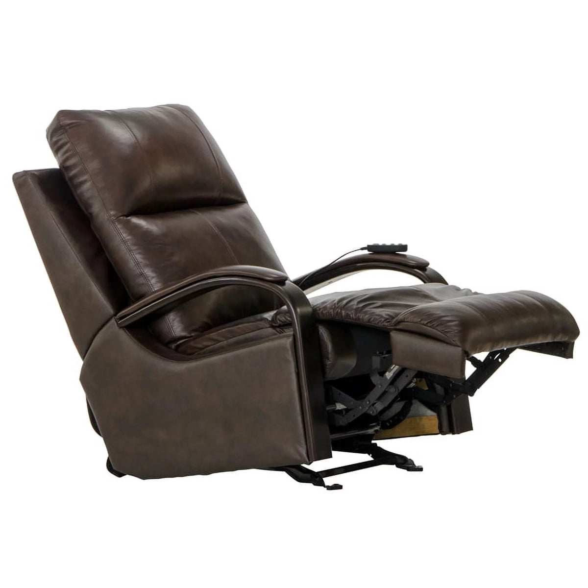 Brown Top Grain Italian Leather Power Recliner W411