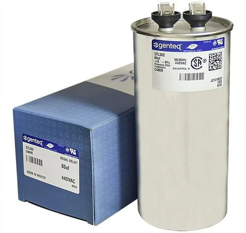 80 uF MFD 440 VAC Round Replacement Capacitor T15557
