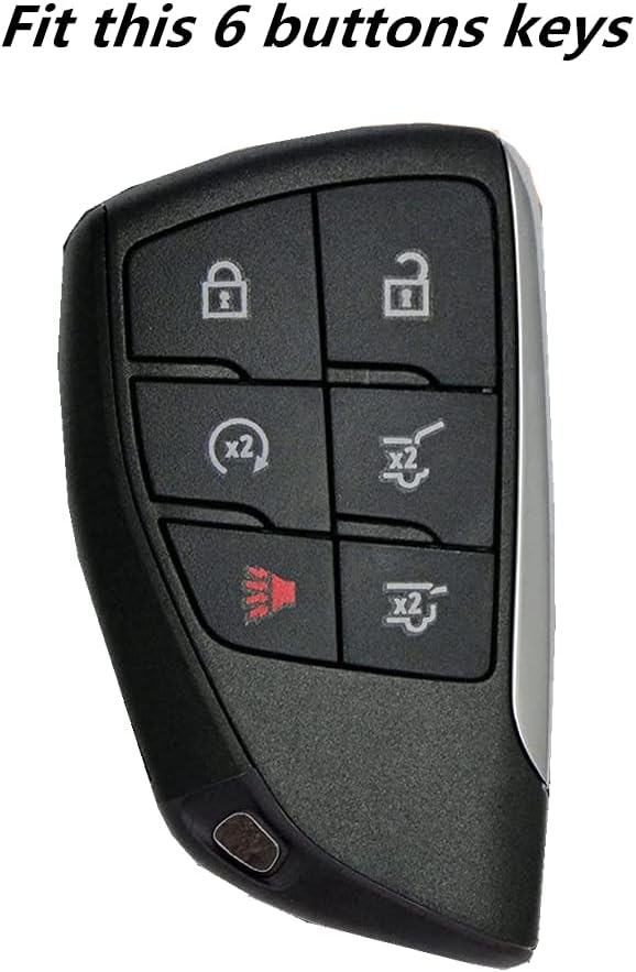 Black Leather Key Fob Case Cover Pack of 2 U542417
