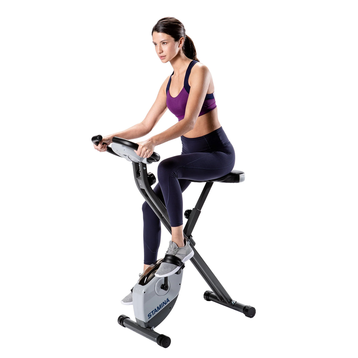 Folding Exercise Bike with Heart Rate Sensors N128713