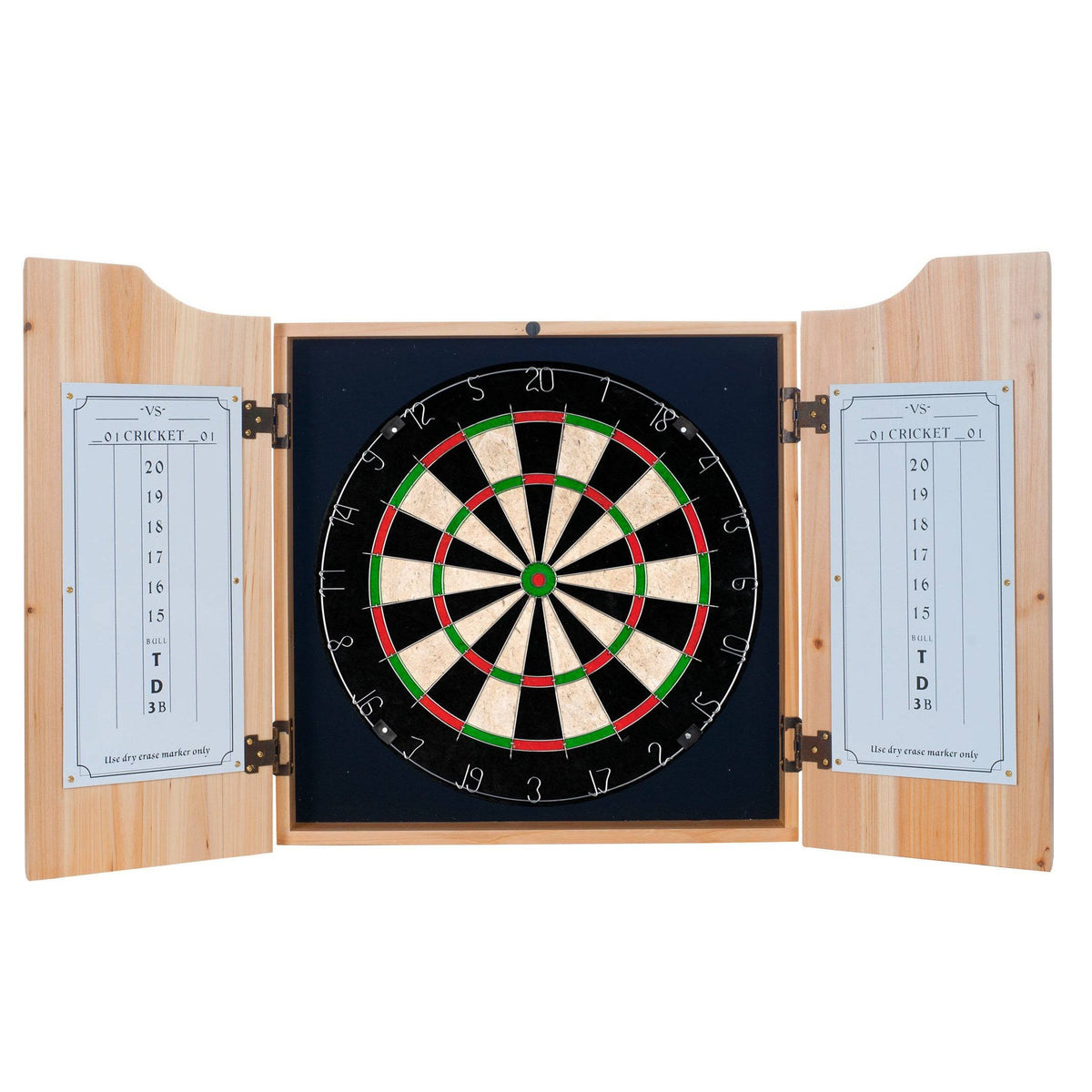 Dart Cabinet Set with Darts and Board O6196