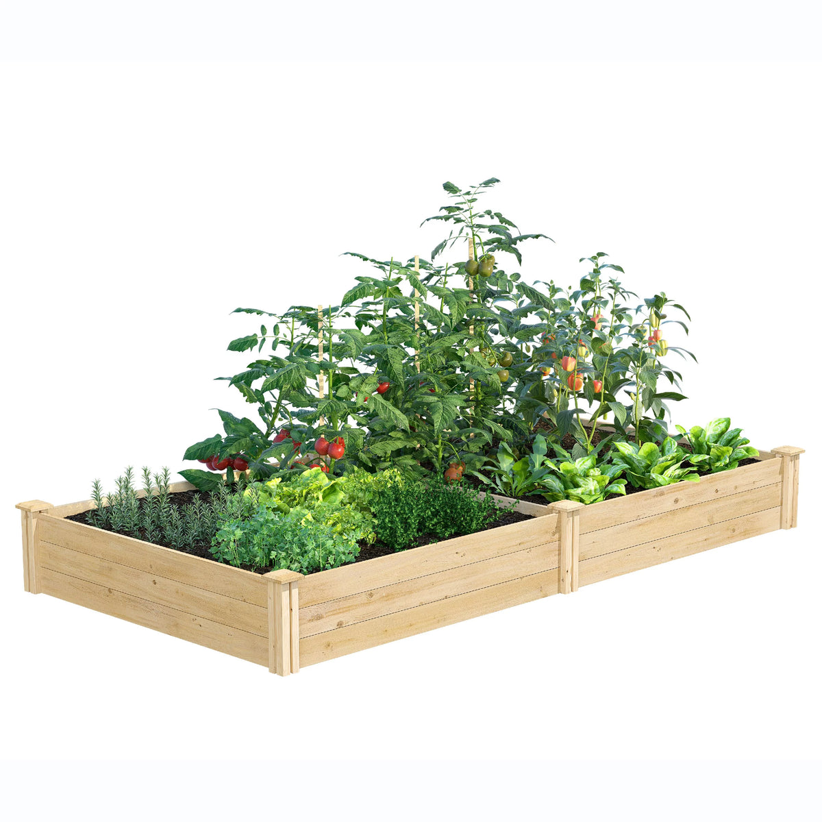Beige Cedar Raised Garden Kit A4817