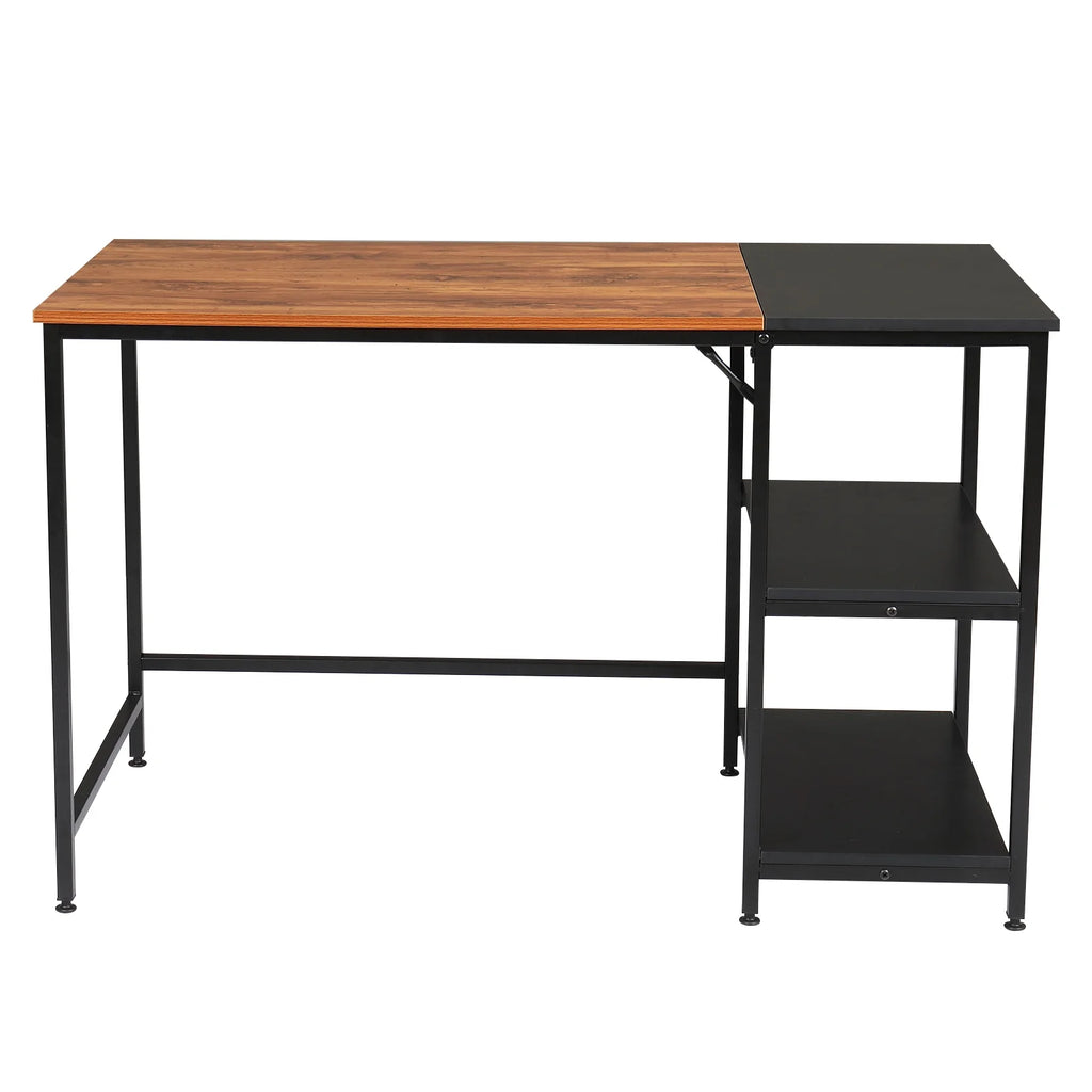 47 Inch Wooden Computer Desk with 2-Tier Storage Shelves M48620