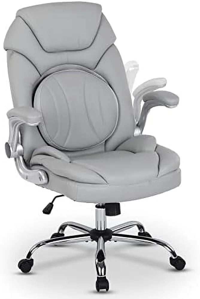 Executive Ergonomic PU Leather Office Chair with Lumbar Support A738