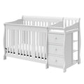 4-in-1 Convertible Crib and Changing Table Set in White Y8286