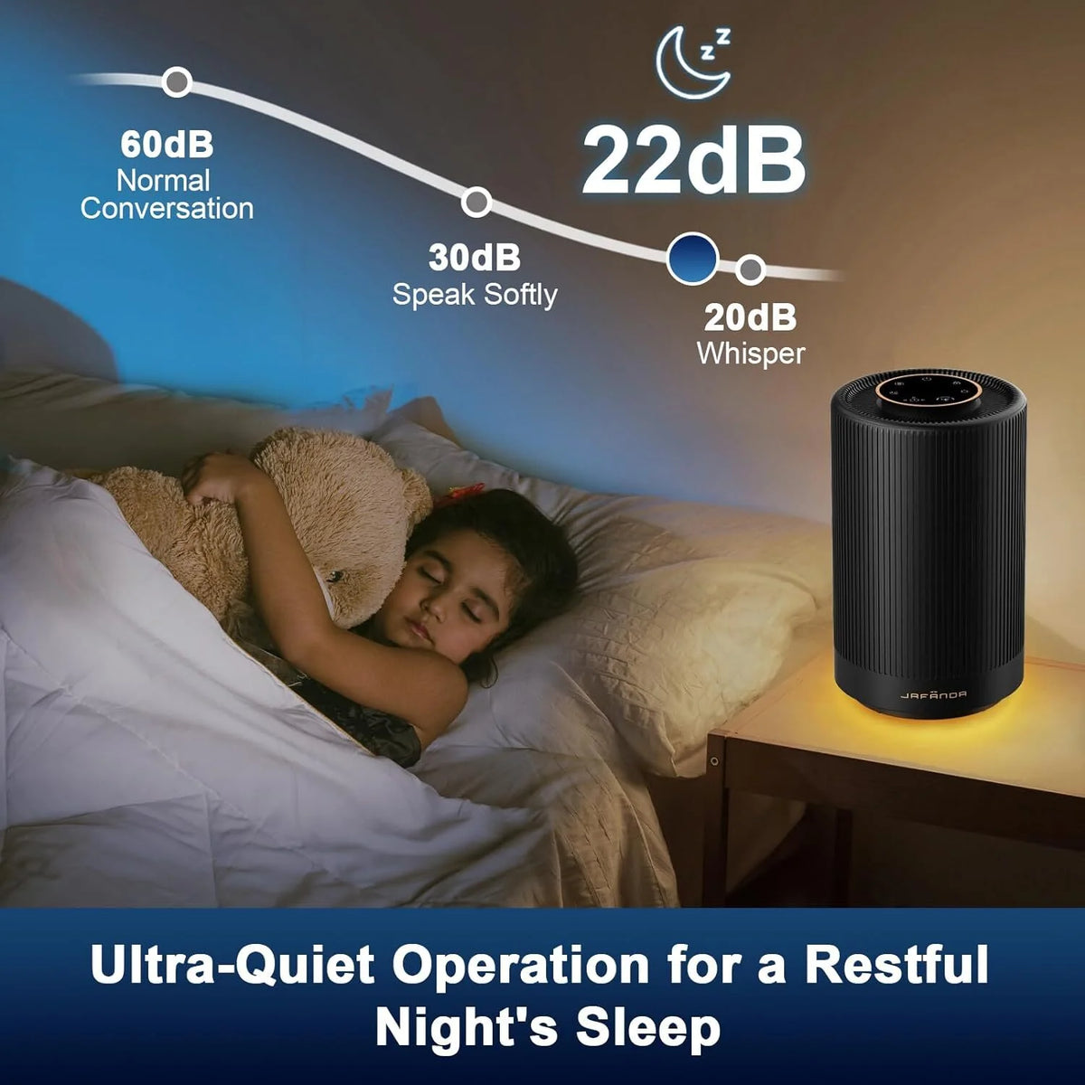 Black H13 True HEPA Air Purifier T989557