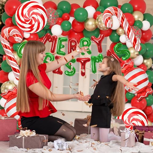 180 Pcs Christmas Balloon Arch Garland Kit J293970