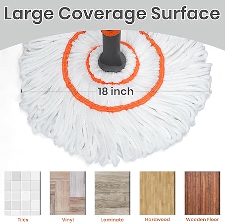Self-Wringing Twist Microfiber Wet Mop T731030