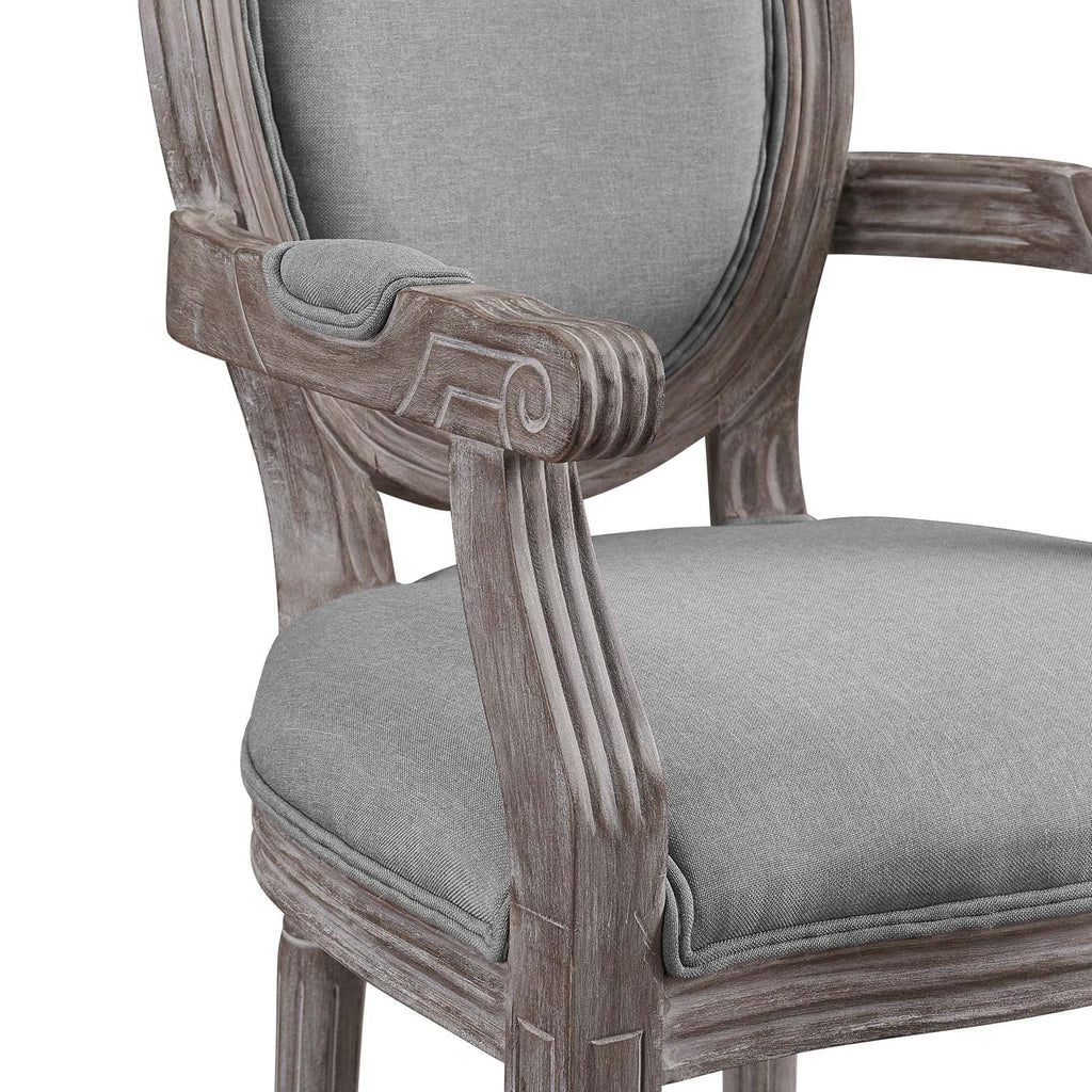 Light Gray Upholstered Fabric Dining Armchair B753311