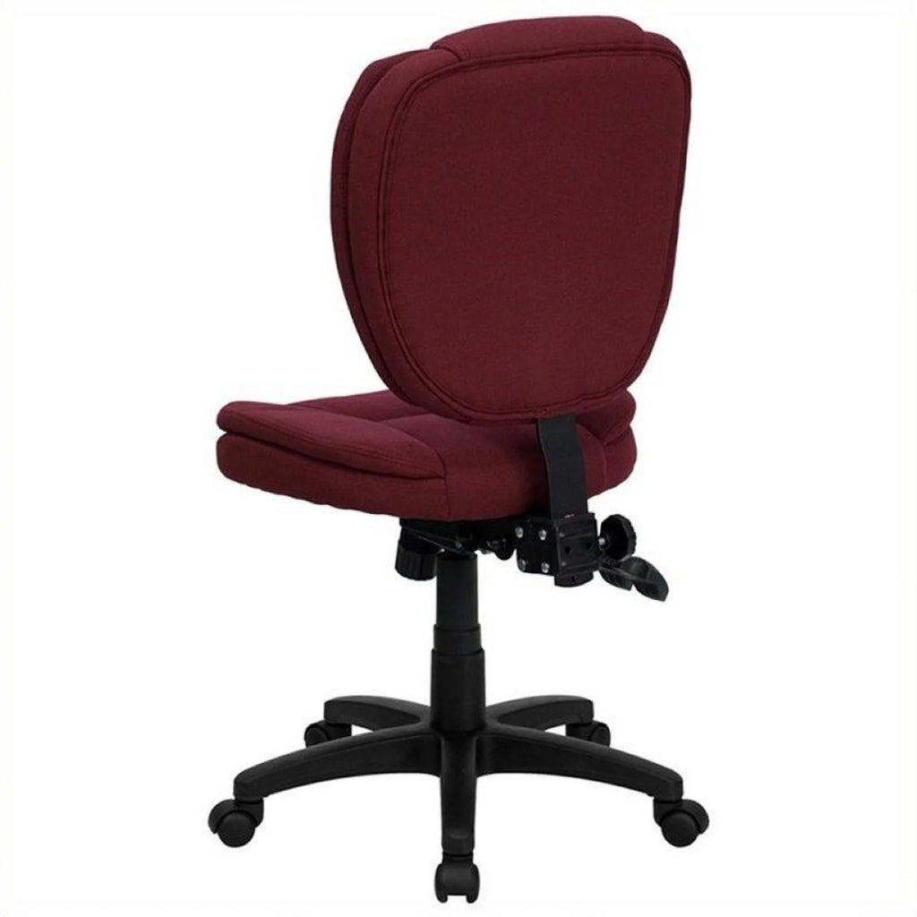 Burgundy Ergonomic Task Office Chair P1371