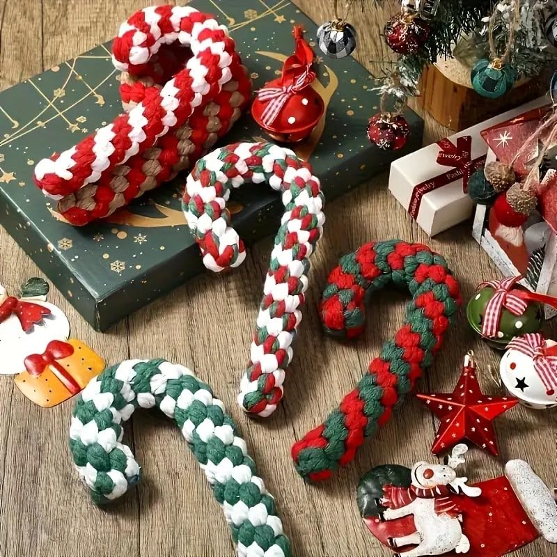 4 Pack Braided Cotton Dog Rope Toys D347666