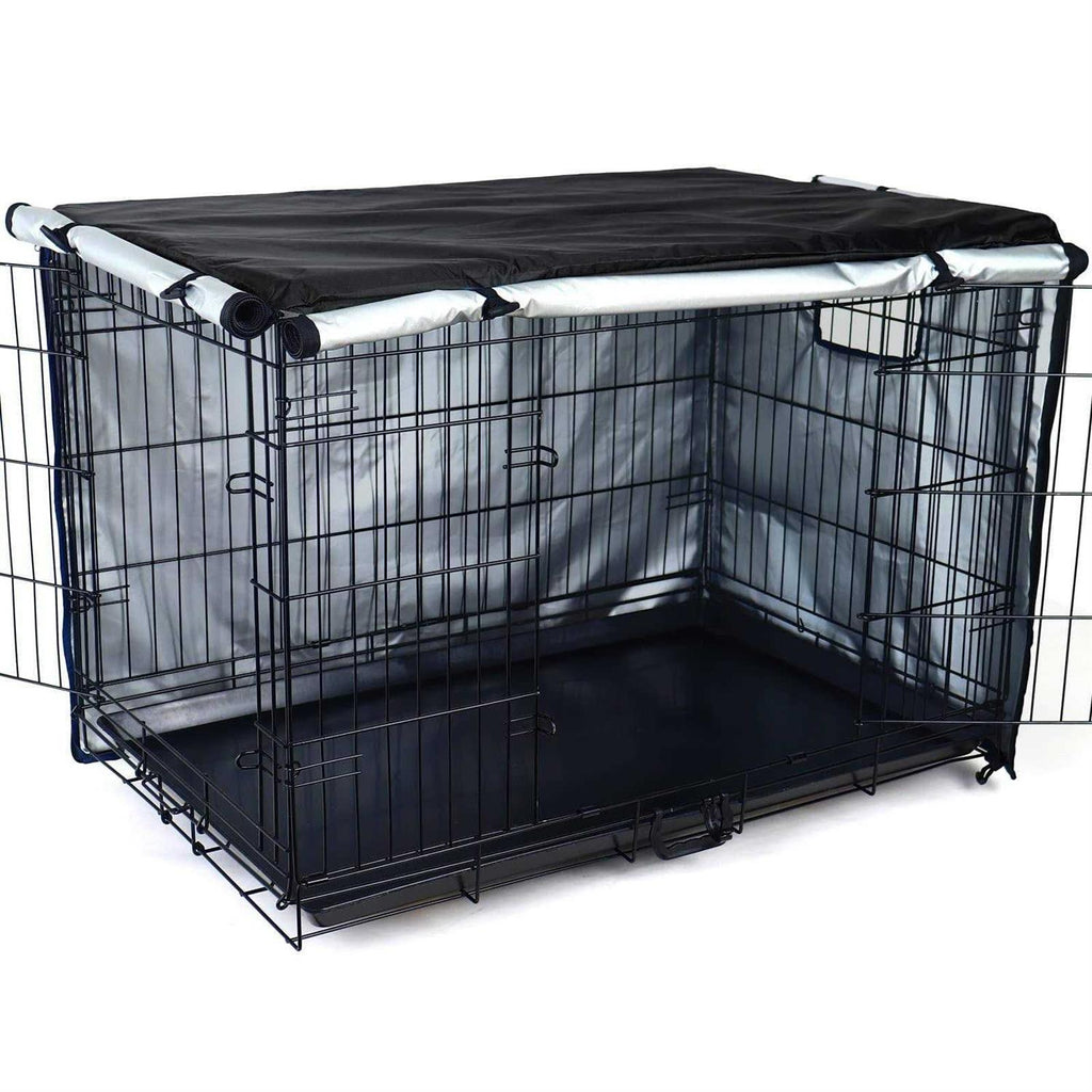 Durable Double Door Waterproof Anti-UV Dog Crate Cover Y23513